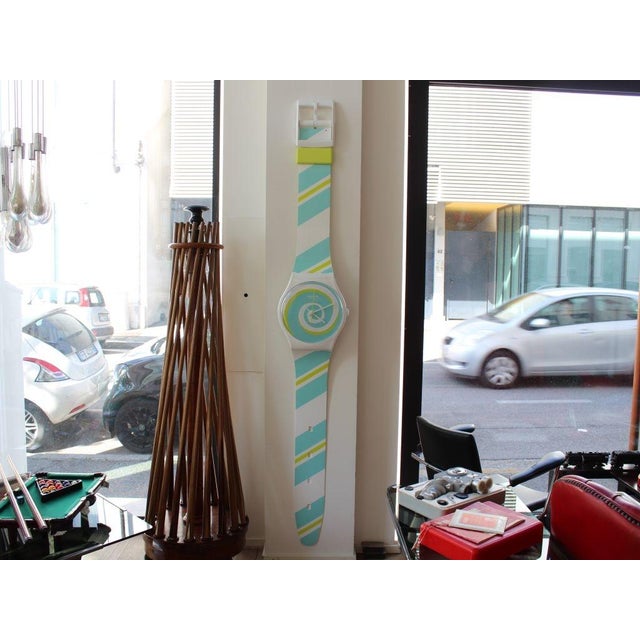 Maxi Spiral Wall Clock from Swatch, 1980 For Sale - Image 6 of 11