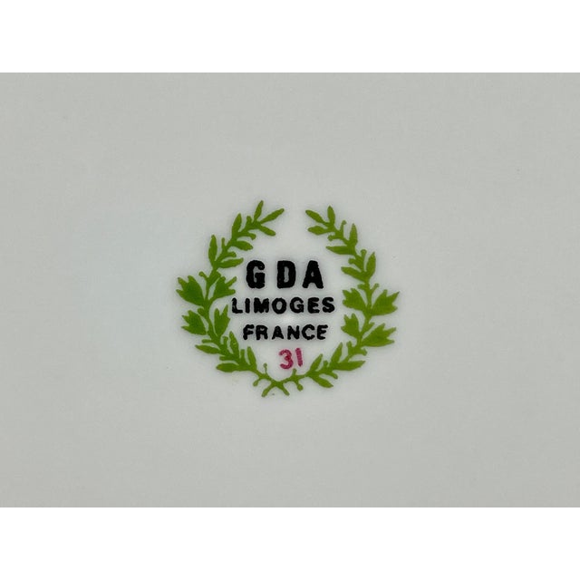 Ceramic Vintage Hôtel De Crillon Paris Plate | Gda Limoges Crowned C Monogram, Gold Rim For Sale - Image 7 of 9