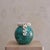 1940s French Turquoise Ceramic Vase by Gustave Asch, 1940s For Sale - Image 5 of 18
