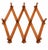 1960s Mid-Century Modern Yugoslavian Beech Wood Expandable Wall Coat & Hat Rack, 10 Pegs For Sale - Image 9 of 9
