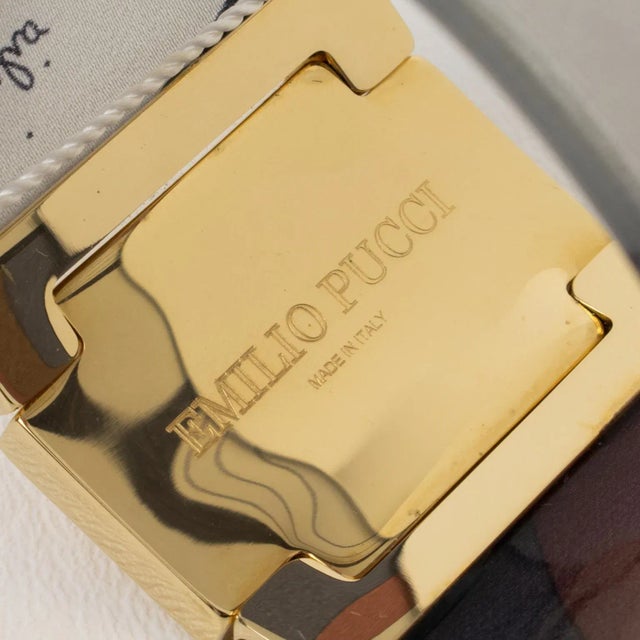 Emilio Pucci Jeweled Bracelet Bangle Lucite with Purple and Gray Silk Inclusion For Sale - Image 9 of 10