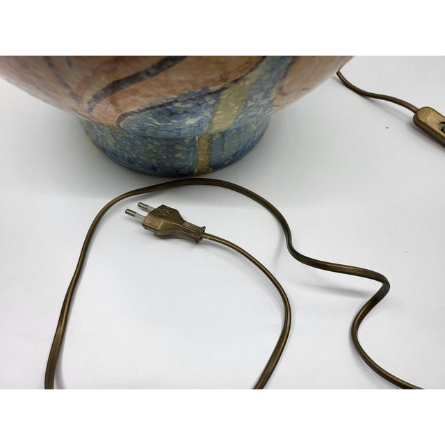 1980s Ceramic Lamp by Hubert Olivier, France, 1980s For Sale - Image 5 of 15