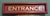 1960s Hand-Painted Red and Gold Leaf Entrance Sign, 1960s For Sale - Image 5 of 7