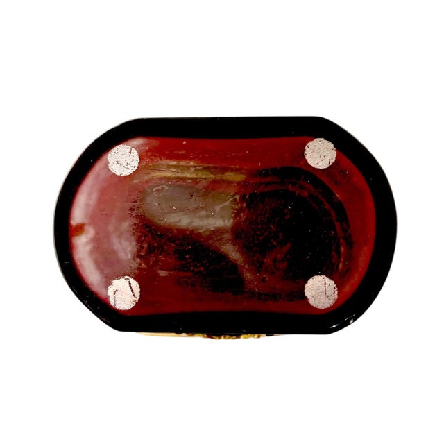 Ruby Red 19th Century French Ruby Red Glass Box With Gilt Bronze Mounts For Sale - Image 8 of 8
