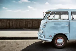 Wolfsburg Surf Blue Horizon by Jens Ochlich Print, 40" x 60"