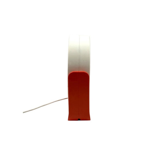 Space Age Orange Illuminated Table Mirror, 1970s For Sale - Image 11 of 14