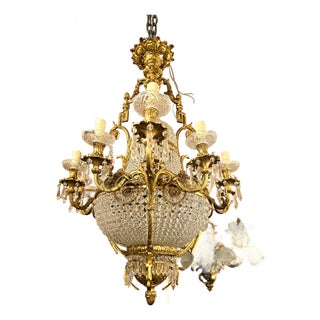 French Style Imperial Gold Luxury Chandelier For Sale