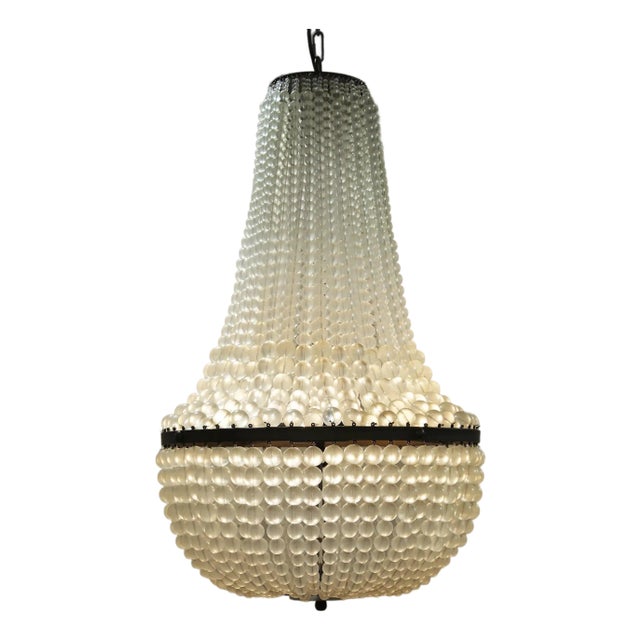 NOIR Mist Chandelier, Black Iron For Sale