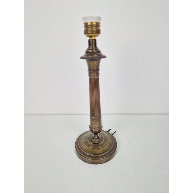 Vintage Empire Bronze Table Lamp, France, 1890s For Sale - Image 6 of 10