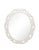 Contemporary Fleur Home Garden District Satsuma Oval Mirror in White Dove, 22x27 For Sale - Image 3 of 3