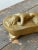 Vintage Gold-Painted Carved Wood Nude in Repose, Circa 1950s For Sale - Image 4 of 12