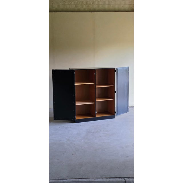 Black Oak Brutalist Cabinet, 1970s For Sale - Image 4 of 8