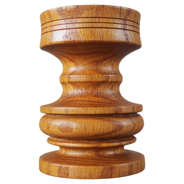 Mid-Century Wooden Candleholder, Europe, 1960s For Sale - Image 13 of 13