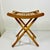 American Mid-Century Modern Boho Chic Americana Pine Folding Stool For Sale - Image 3 of 14