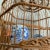 Antique Chinese Dragon-Motif Wicker Bird Cage For Sale - Image 10 of 13