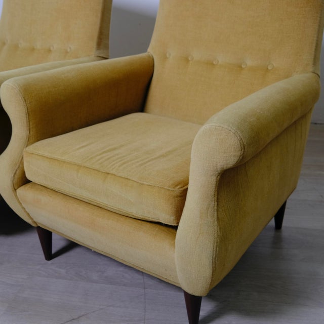 Vintage Italian Lounge Chairs, 1950s, Set of 2 For Sale - Image 4 of 18
