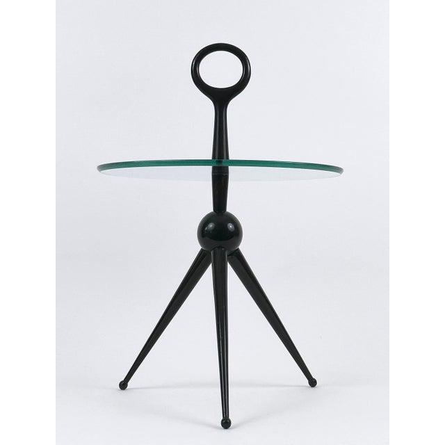 Wood Mid-Century Modern Tripod Side Table by Cesare Lacca, Italy, 1950s For Sale - Image 7 of 18