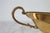 Vintage Oval Brass Pedestal Bowl W/ Ornate Handles For Sale In Milwaukee - Image 6 of 12