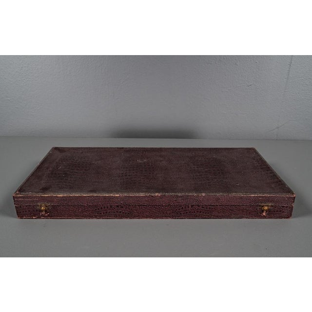 Brown Alpacca Cutlery Model Veritable, 1920s, Set of 48 For Sale - Image 8 of 11