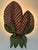 Rare and highly decorative mid-century modern double leaf floral sconce or wall fixture. Designed and hand-made by...