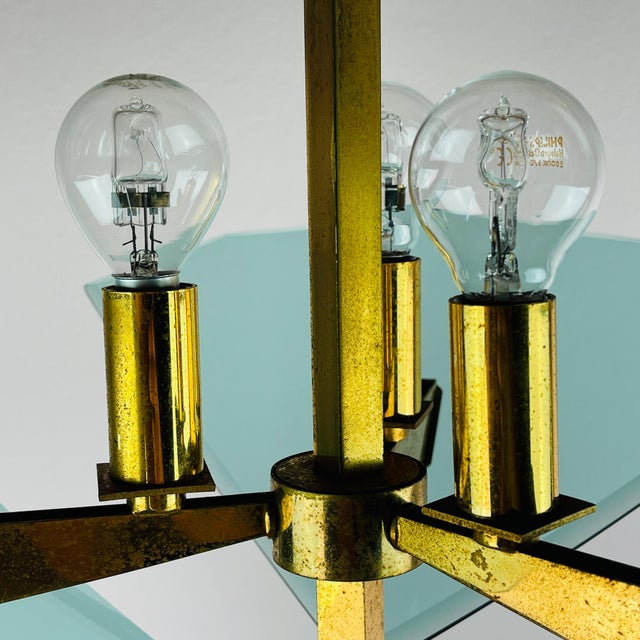 Vintage Art Glass Pendant Lamp from Fontana Arte, Italy, 1950s For Sale - Image 11 of 13