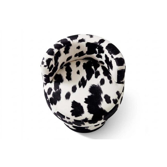 Not Yet Made - Made To Order Caos Accent Chair in Cow Furry Velvet from Moanne For Sale - Image 5 of 6