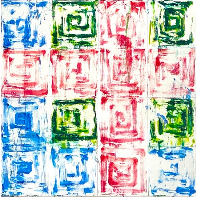 Dana Gordon Contemporary Abstract Oil on Canvas "Scrapin' by 2" by Dana Gordon For Sale - Image 4 of 4