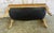 Wood French Louis XV Style Tufted Bench - Caramel Leather For Sale - Image 7 of 14