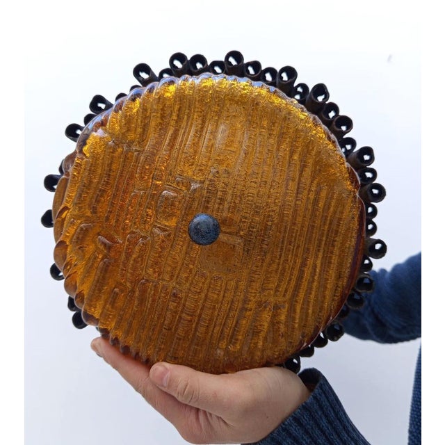 Marcello Fantoni Brutalist Pendant Lamp attributed to Marcello Fantoni, 1960s For Sale - Image 4 of 13