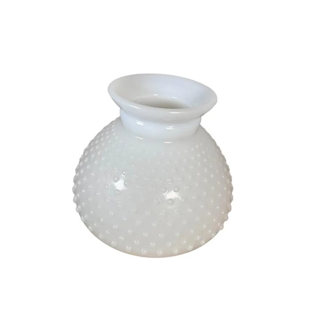 Available today is a gorgeous hobnail milk glass lampshade, measuring 8" in diameter across the base and standing 6" tall,...