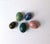 A beautiful set of five (5) Italian marble egg sculptures, in the Modern style, circa mid-20th century, Italy. Eggs...
