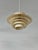 Scandinavian Cream Pendant Lamp with 7 Layers from Jeka, Denmark, 1960s For Sale - Image 15 of 18