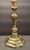 Antique brass French Louis XIV candlestick. Octagonal baluster form with a paneled candle cup. Circa 1680-1720. Unmarked....