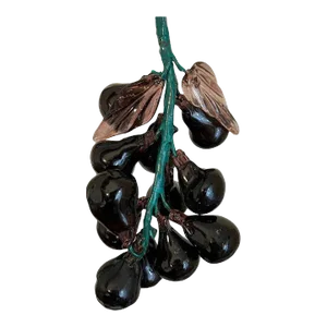 Mid-Century Purple Blown Glass Grapes