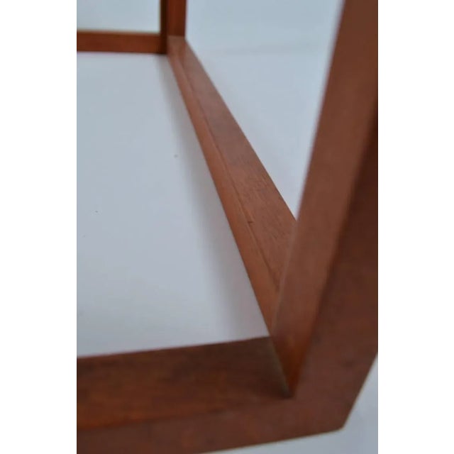 Teak frame with dovetail joint construction (possibly rosewood). Architectural form, very good original condition. This...