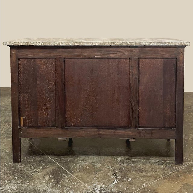 Antique French Louis XV Display Buffet With Travertine Top For Sale - Image 18 of 18