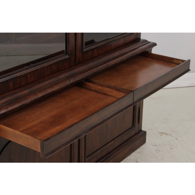 Wood Henredon Ralph Lauren Mahogany China Cabinet For Sale - Image 7 of 18