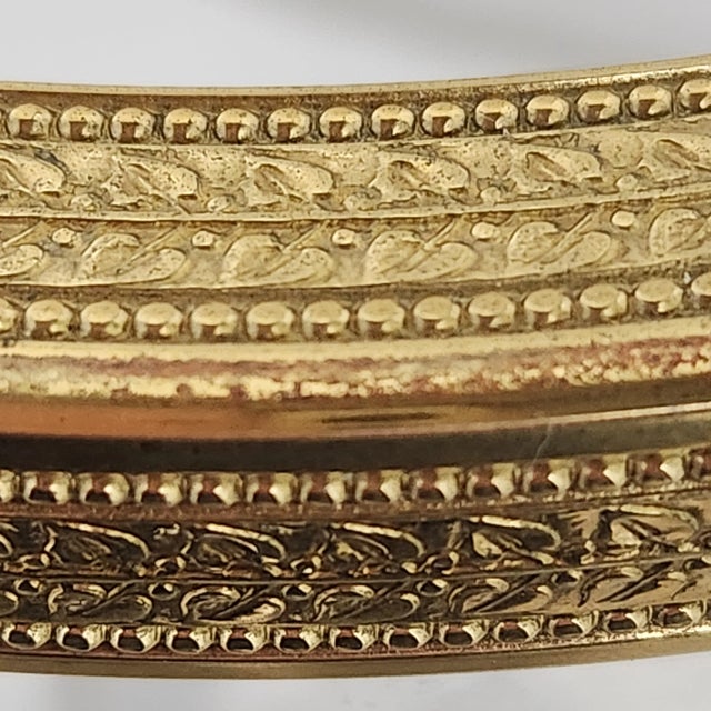 Mid 20th Century Hollywood Regency French Glass & Brass Champagne Bucket | Vintage Ice Bucket Wine Cooler For Sale - Image 5 of 9