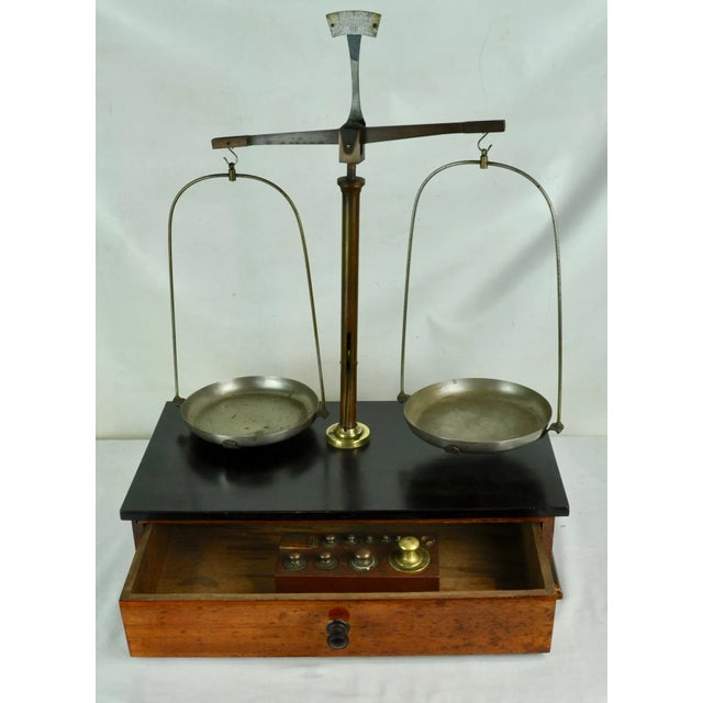Brown Pharmacy Scale, 1950s For Sale - Image 8 of 18