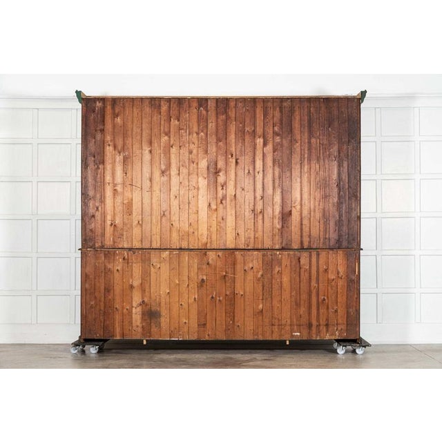 Antique English Painted Pine Bookcase, 1890 For Sale - Image 15 of 16