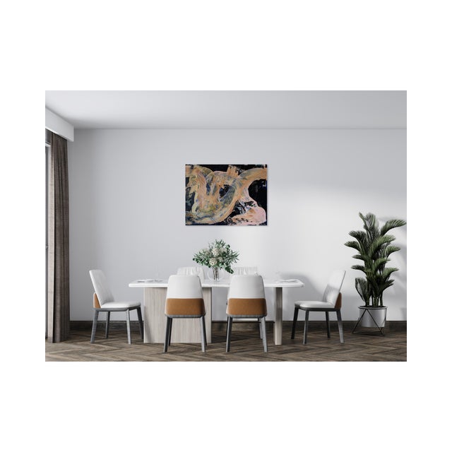 Textile "Lassoing the Magic Field" 2021 Jessalin Beutler Original Painting For Sale - Image 7 of 8