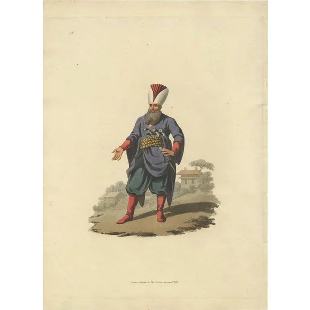 Paper Thomas M'Lean, Police Officer from the Military Costume of Turkey, 1818, Paper For Sale - Image 7 of 7