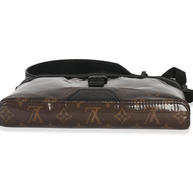Brown Monogram Glaze Canvas Messenger Bag PM For Sale - Image 8 of 9