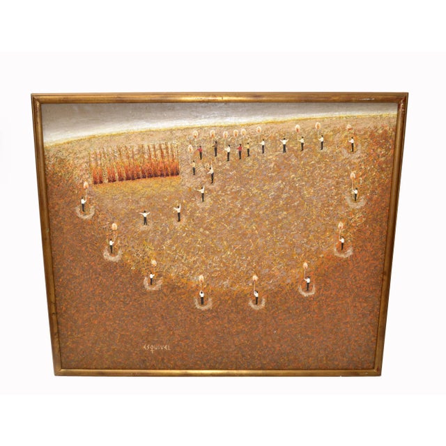 Eduardo Esquivel Solario (Solarium) Acrylic Paint Framed Wall Art 2005 Signed For Sale - Image 13 of 13