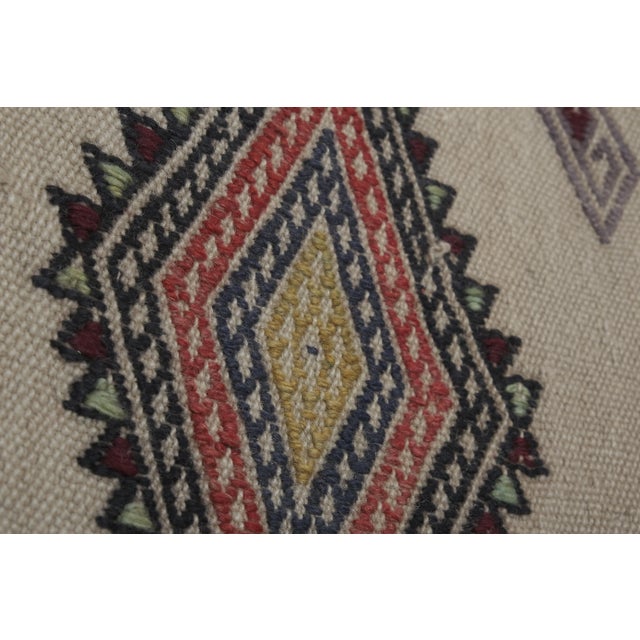 Vintage Embroided Turkish Stair Kilim Runner Rug 1'11'' X 13'8'' For Sale - Image 4 of 11