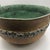 Banded Pottery Bowl With Green Interior For Sale - Image 10 of 12