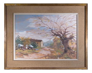 Joan Escayola Blanch, Rural Landscape, 1950s, Watercolor