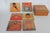 Wood Mid 20th Century Chinoiserie Boxed Set of 6 Square Coasters Chinese Ancestor Portrait Motif For Sale - Image 7 of 15