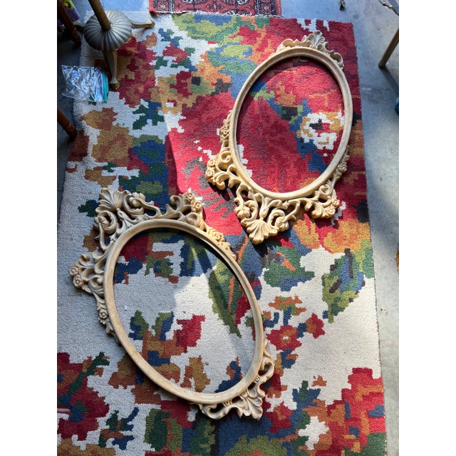1970s Pair of Vintage Wood Frames For Sale - Image 5 of 5