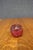 Hand Blown Cranberry Art Glass Apple Paperweight For Sale - Image 4 of 7
